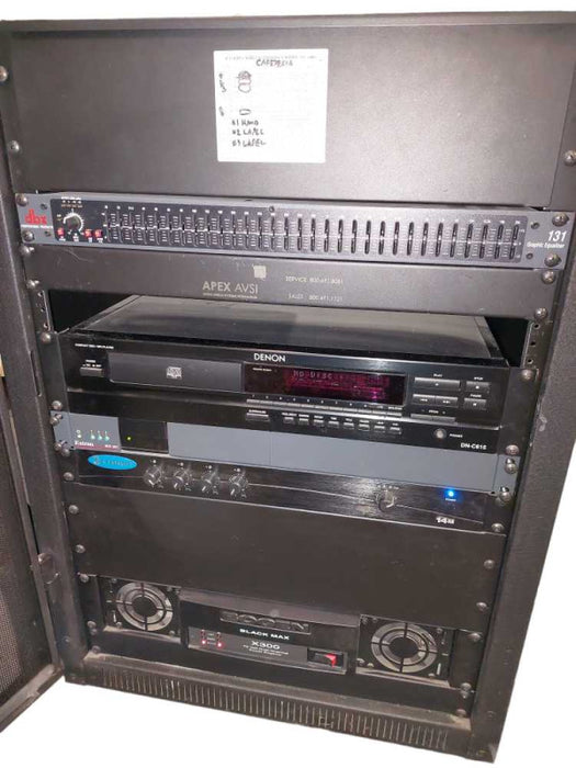 Audio Half Rack with 5 Devices See Attached List  =