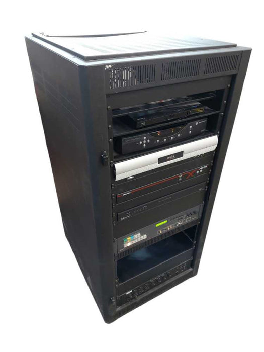 Audio Half Size Rack No Door with 7 Devices See Attached List  =