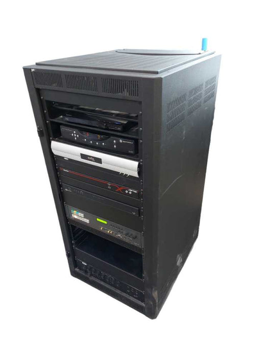 Audio Half Size Rack No Door with 7 Devices See Attached List  =