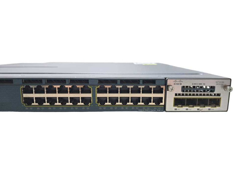 Cisco WS-C3560X-24P-L | 24 Port Gigabit PoE+ Layer 3 Switch /w C3KX-NM-1G Mod )