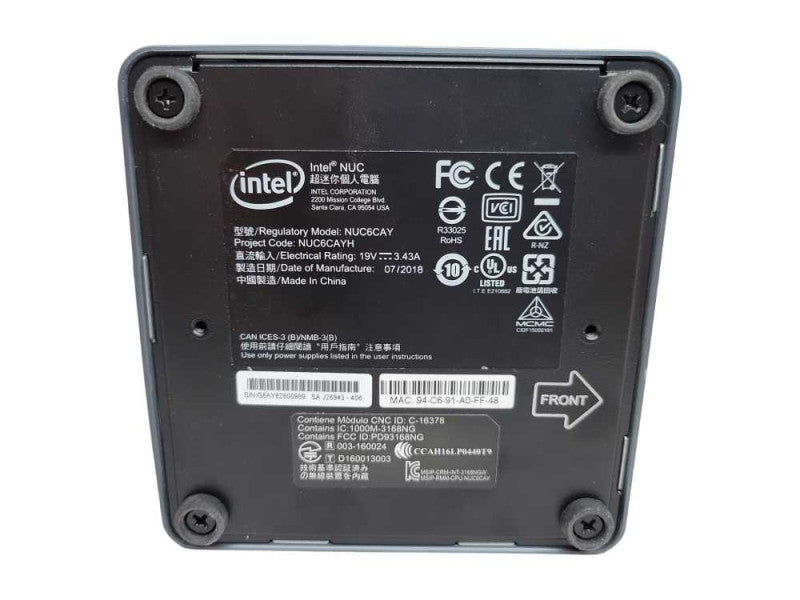 Intel NUC - Celeron J3455 | 8GB RAM | 1TB SSD Q%