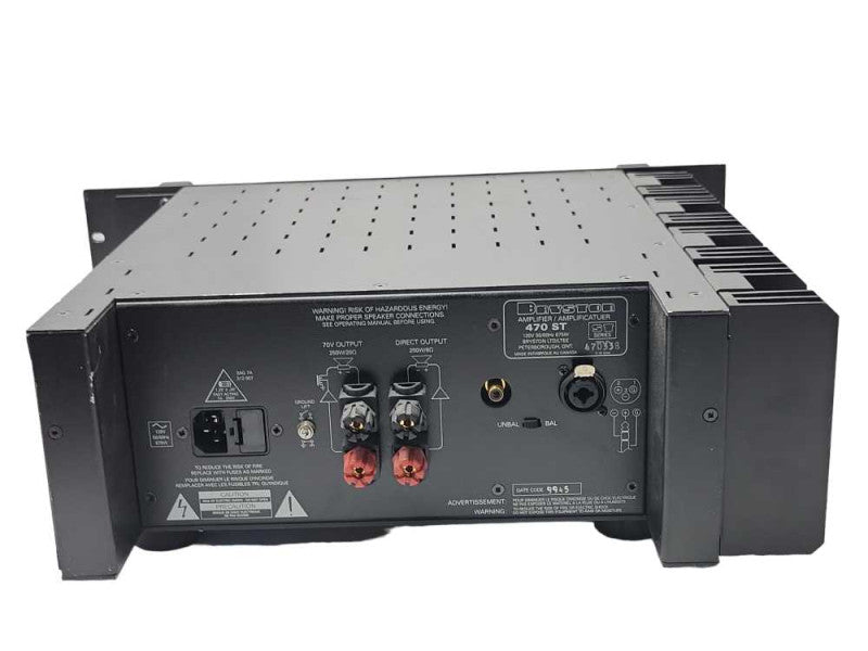 BRYSTON 470 ST Amplifier ST Series, READ _