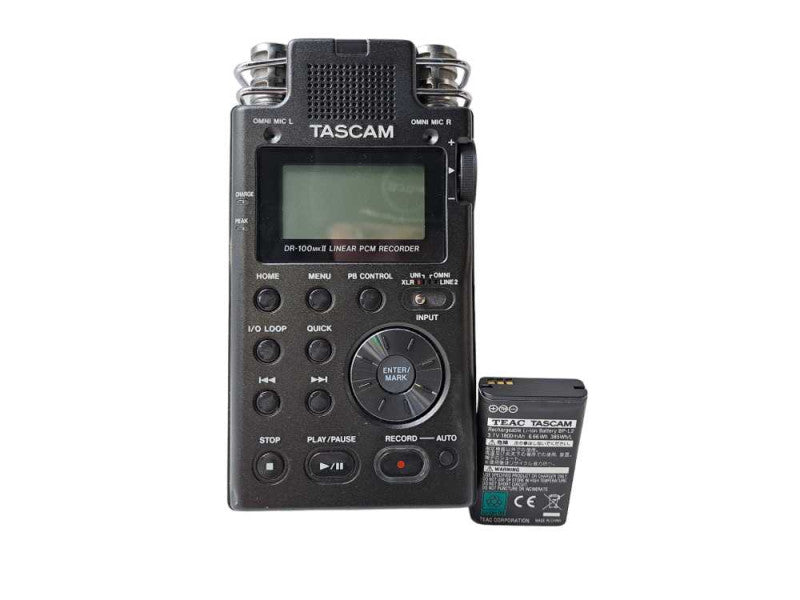 TASCAM DR-100 MKII | Portable Linear PCM Digital Recorder + Battery *READ* )