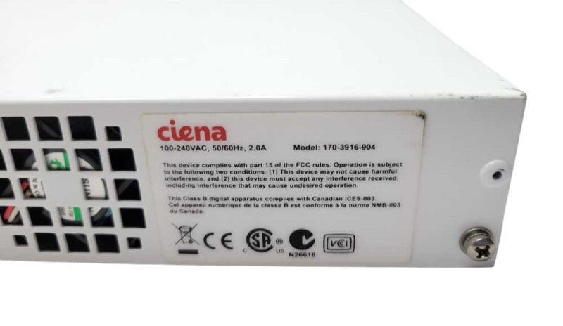 Ciena 3916 Series Service Delivery Switch 170-3916-904, Read _