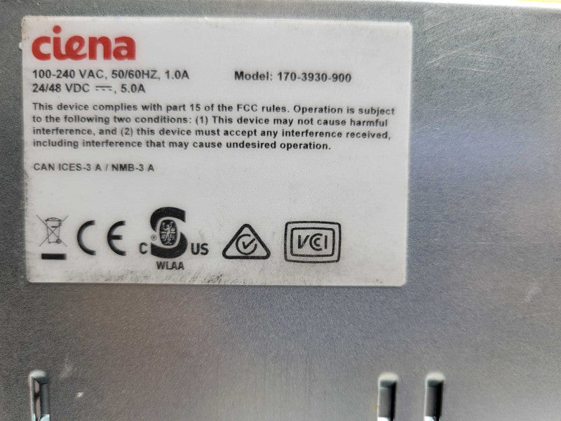 CIENA 3930 SERVICE DELIVERY SWITCH 170-3930-900, 2x PSU,  READ _