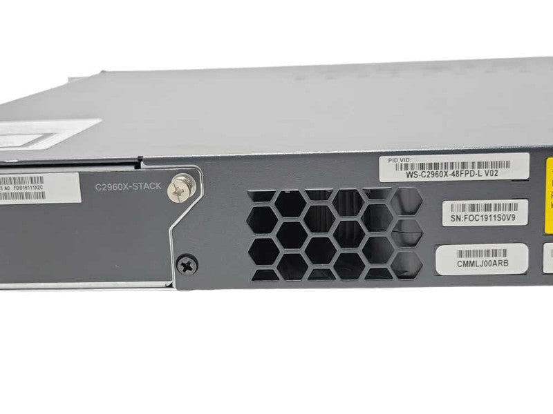 Cisco WS-C2960X-48FPD-L 48-Port Gig PoE Switch 2x SFP+ C2960X-Stack _