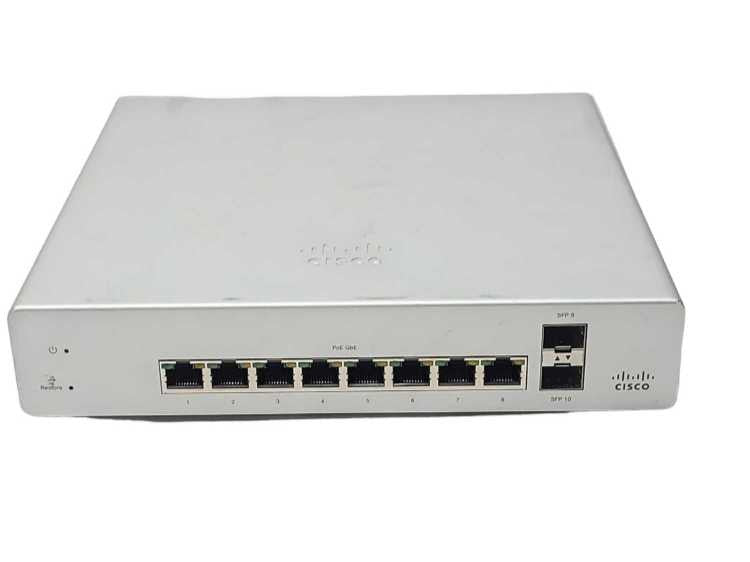 Cisco Meraki MS220-8P-HW 8 Port Desktop Ethernet Switch - UNCLAIMED !