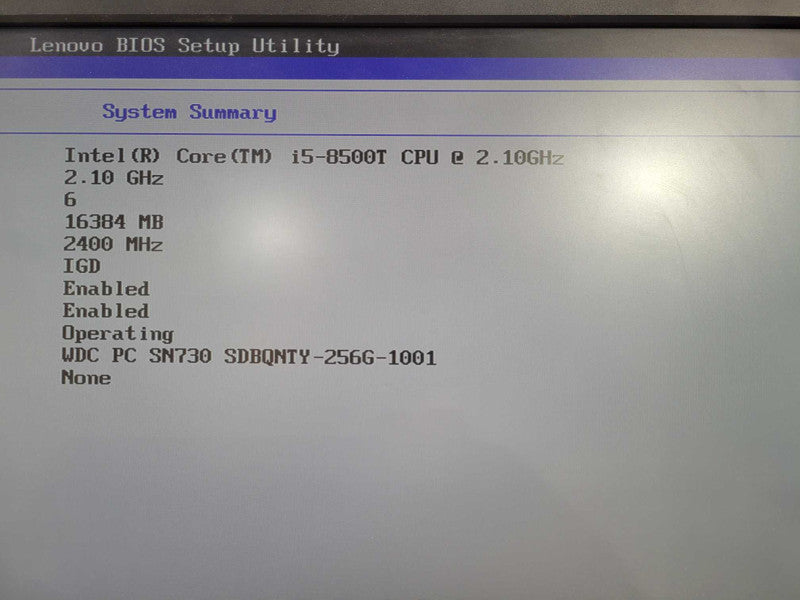 Lenovo M920q USFF | i5-8500T @ 2.10GHz 16GB DDR4 256GB M.2 + Adapter !