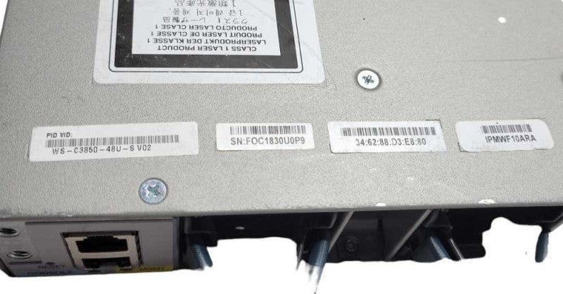 Cisco Catalyst WS-C3850-48U-S Switch 48 Port Gigabit PoE+ 2x PSU _