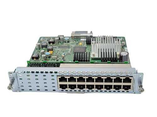 Cisco Gigabit Enhanced EtherSwitch Module Layer 2/3 Switch PoE SM-ES3G-16-P !