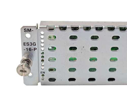 Cisco Gigabit Enhanced EtherSwitch Module Layer 2/3 Switch PoE SM-ES3G-16-P !