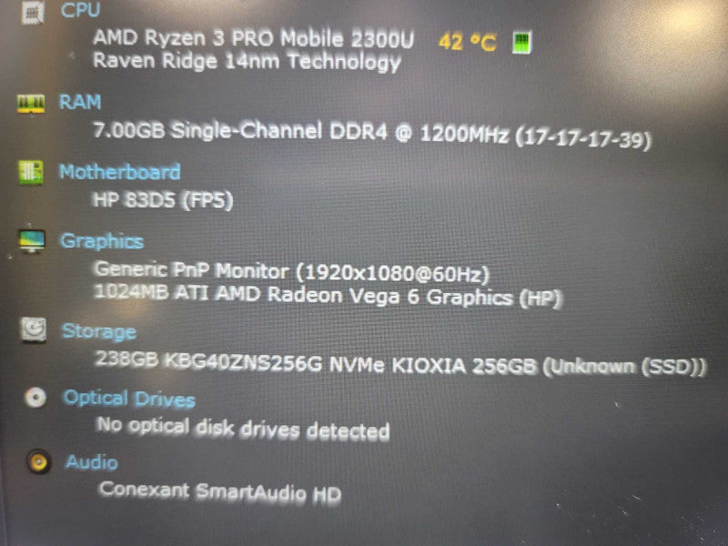 HP EliteBook 745 G5| Ryzen 3 2300U| 9GB DDR4| Radeon Vega 6| 256GB SSD| READ Î²