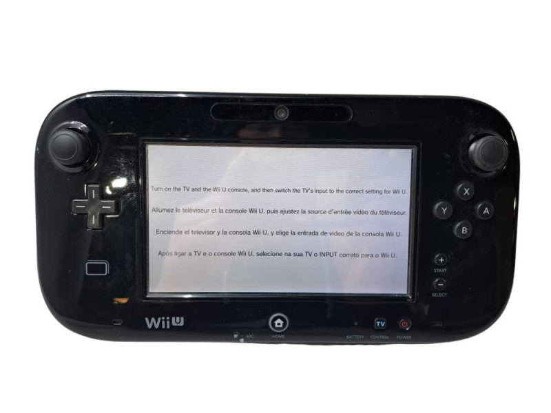 Nintendo Wii U Gamepad Black Controller Only WUP-010(USA) *READ* )