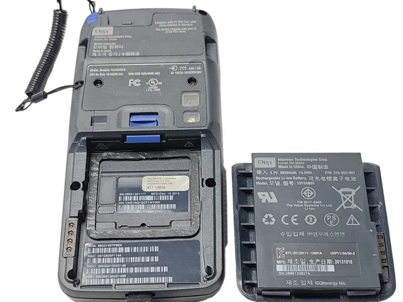 Intermec CN51 CN51AQ1SCF1W1000 Windows Mobile Computer Scanner, read _
