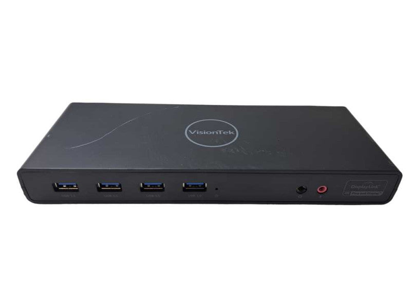 VisionTek VT4000 Dual 4K DisplayLink USB-C Docking Station | Fully Tested Q)