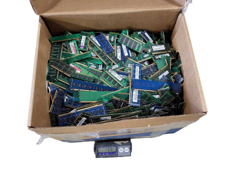 Scrap Non-Heat sink RAM/Memory 29.4lb/13.3KG AS-IS READ $
