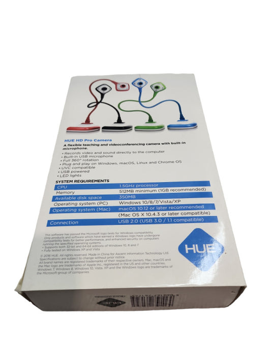 HUE HD PRO USB DOCUMENT CAMERA FOR WINDOWS MAC &