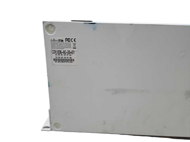 MikroTik CCR1036-8G-2S+ Cloud Core 8-Port Wired Router 2x SFP+ |Factory Reset )