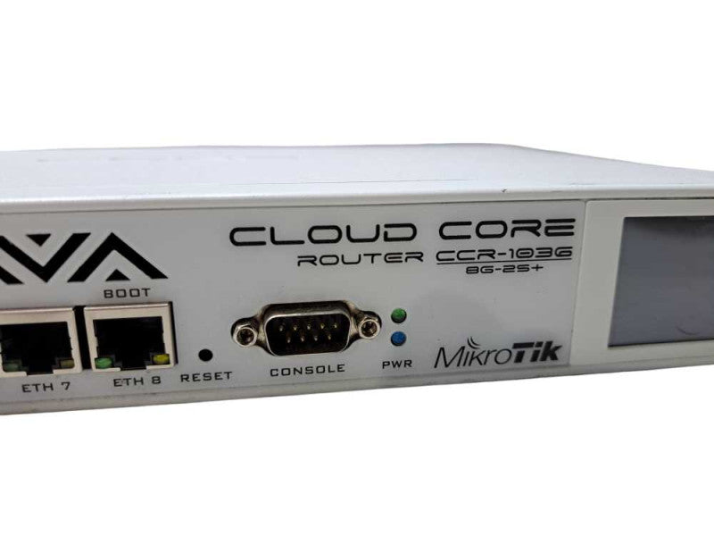 MikroTik CCR1036-8G-2S+ Cloud Core 8-Port Wired Router 2x SFP+ |Factory Reset )