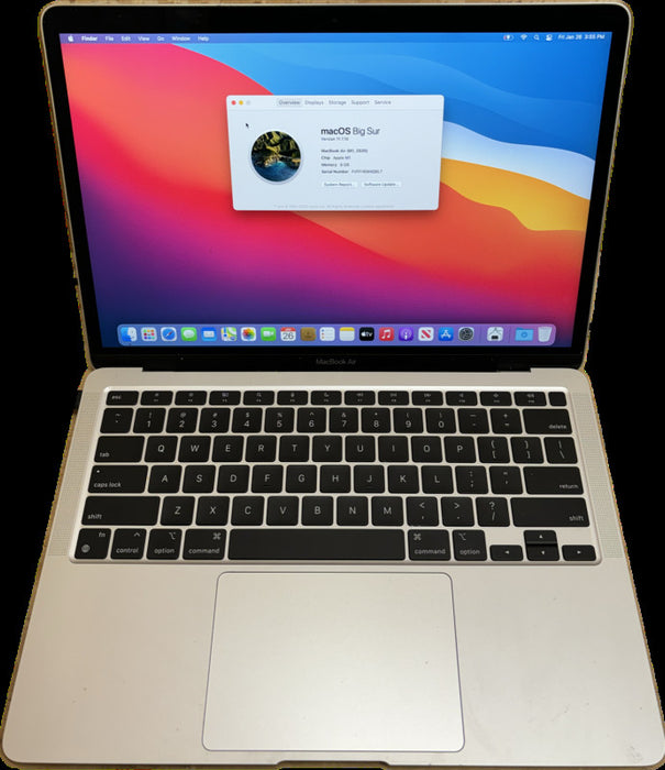 Apple MacBook Air M1 2020 8 Core CPU 7Core GPU 8GB RAM 256GB SSD READ!