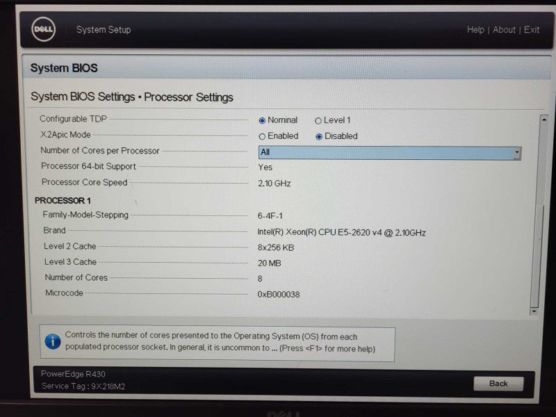 Dell PE R430 Xeon E5-2620 v4 2.1GHz 16GB DDR4 H330 Mini 2x PSU 3.5\\" $