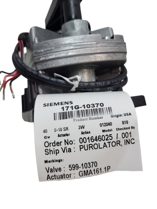 Siemens 171G-10370 599 Series 3-way, 2\\", 40 Cv Ball Valve Coupled &