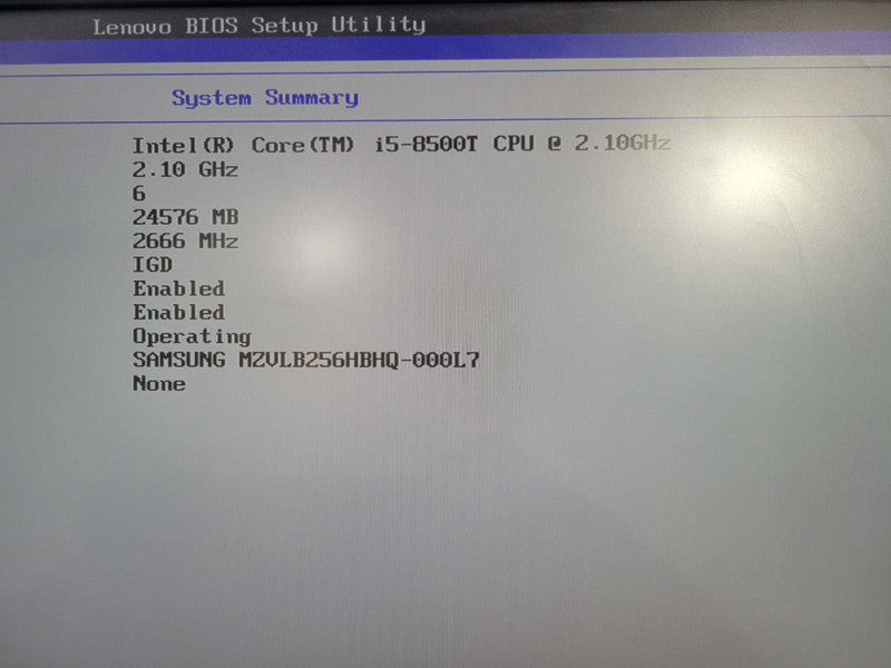 Lenovo ThinkCentre M720q - Core i5-8500T 24GB RAM | 256GB NVMe +PWR ADPTR !
