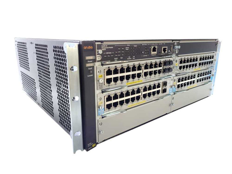 Aruba J9821A HP 5406R zl2 Chassis w/ J9990A J9986A 2x J8702A Switch READ $