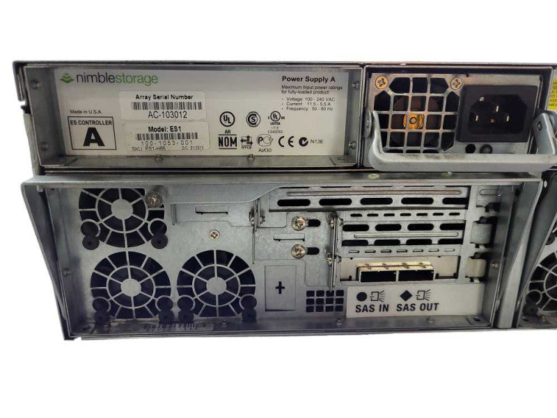 Nimble Storage CS200,400,ES1 3U Array | 2x SAS Controllers | 16x 3.5\\" Bays | Q$