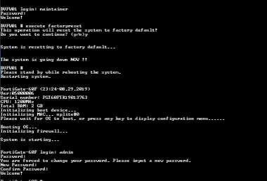Fortinet FG-60F FortiGate 60F Next Generation Firewall | Factory Reset )