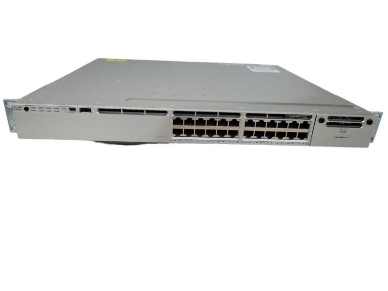 Cisco WS-C3850-24P-S V04 Gigabit PoE+ 2x PSU Network Switch !