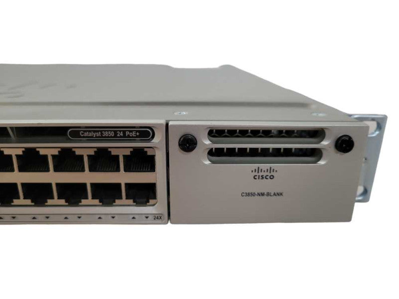Cisco WS-C3850-24P-S V04 Gigabit PoE+ 2x PSU Network Switch !