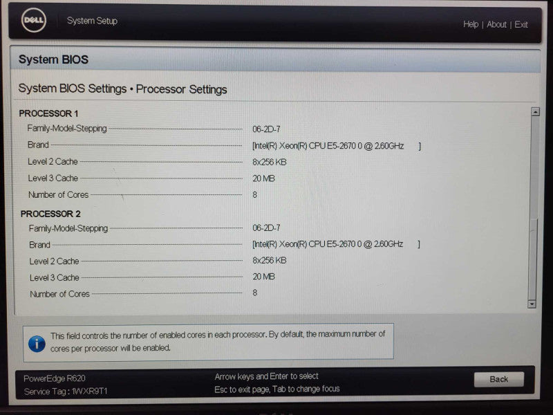 Dell PE R620 2x E5-2670 0 @ 2.6GHz 256GB ECC DDR3 2x 750W PSU 2.5\\" $