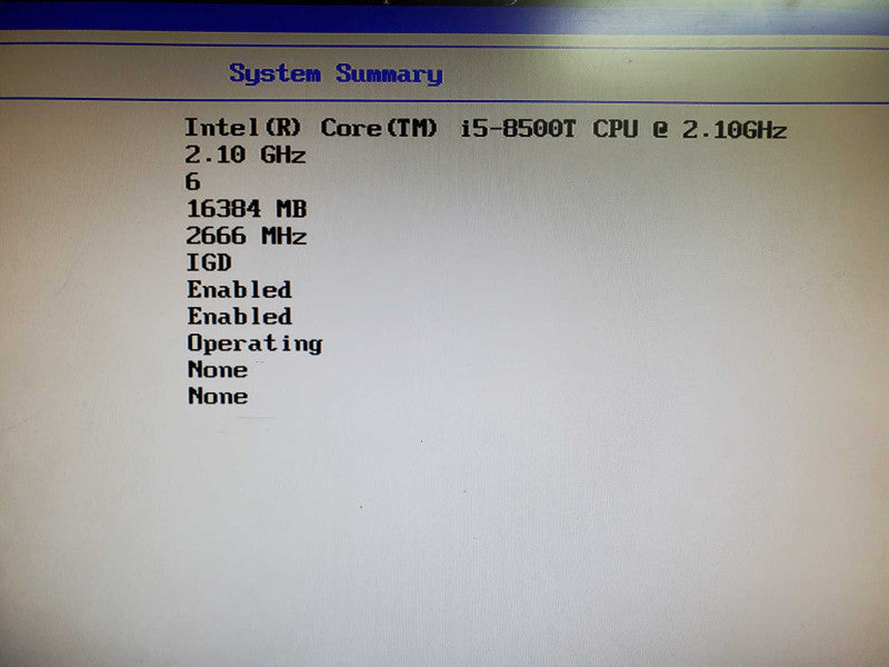 Lenovo ThinkCentre M720q USFF Desktop i5-8500T 16GB RAM No HDD *READ @