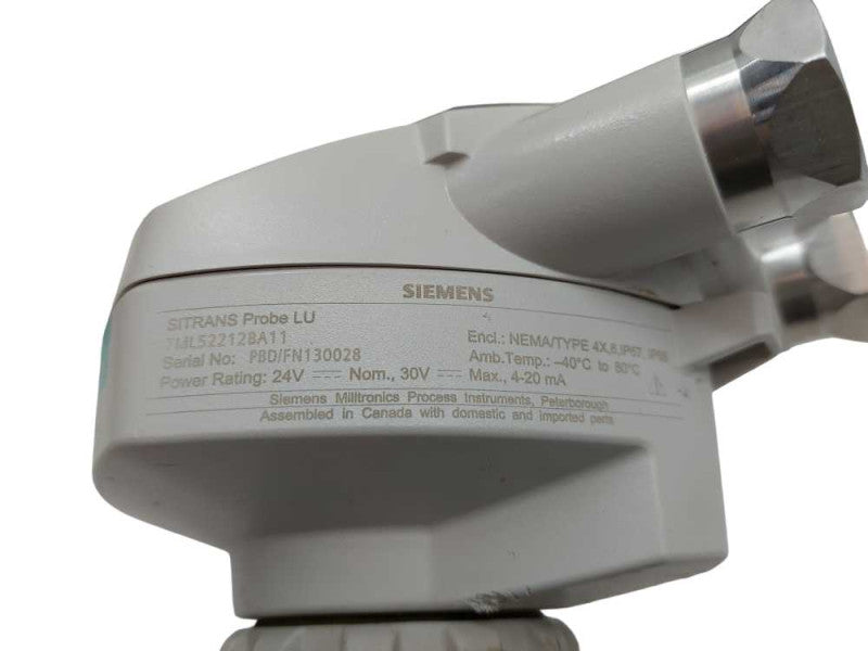 Siemens SITRANS Probe LU  Ultrasonic Level 7ML52212AA11 Qâ