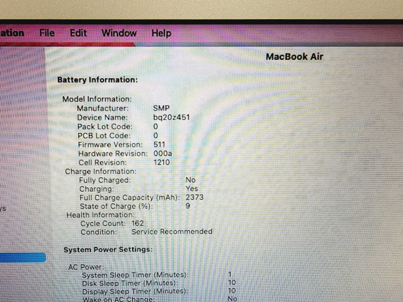 Apple Macbook Air 2017 13\\" Core i5-5350U @ 1.8GHz 8GB DDR3 250GB SSD [Read] (