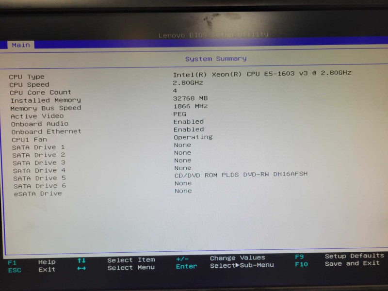 Lenovo ThinkStation P500 Xeon E5-1603v3 2.8GHz 32GB, Quadro 600, 4x HDD Trays _