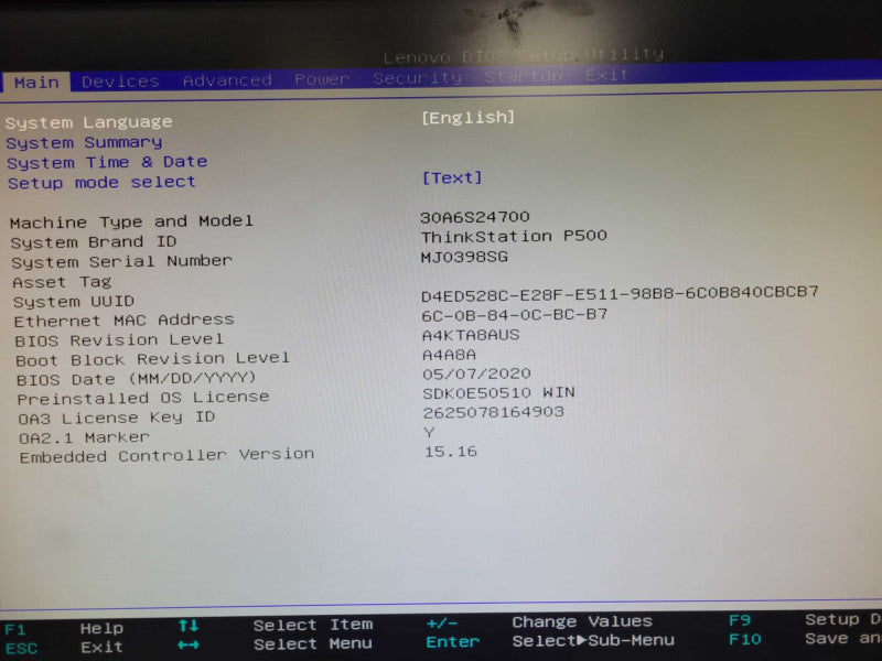 Lenovo ThinkStation P500 Xeon E5-1603v3 2.8GHz 32GB, Quadro 600, 4x HDD Trays _