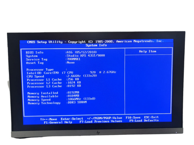 DELL Studio XPS 435T/9000 i7-920 @2.67GHz 8GB RAM  -