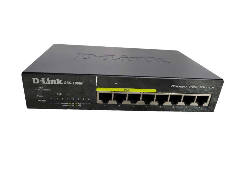 D-Link DGS-1008P 8-Port Gigabit Desktop PoE Switch !