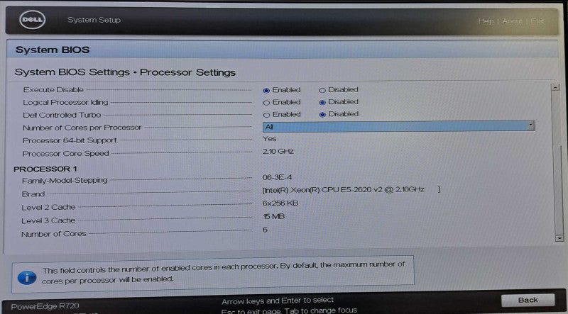 Dell PE R720 2U Server | Xeon E5-2620 v2 @ 2.10GHz 32GB Ram H710P Mini RAID )