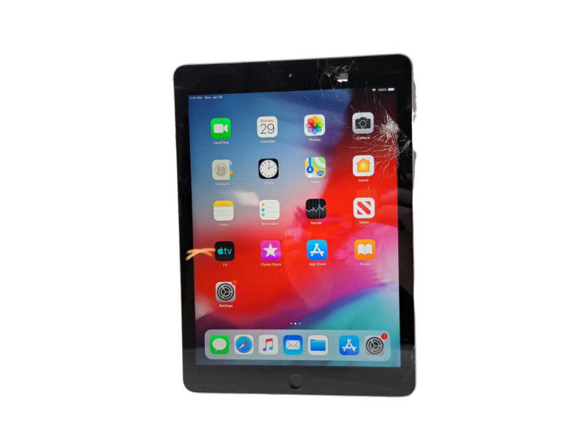Apple iPad Air 16GB Wi-Fi (A1474) Space Gray | Factory Reset | *READ* )