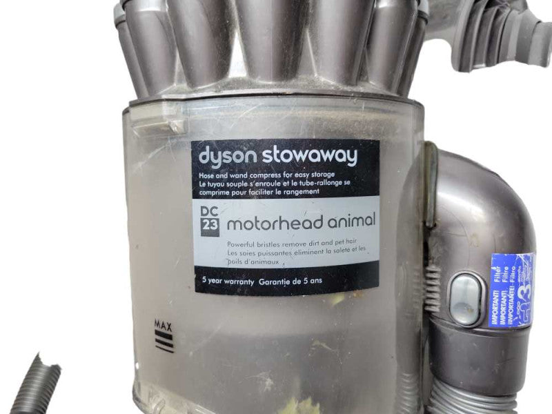 Dyson DC23 Purple Bagless Retractable Cord Canister Vacuum Cleaner %