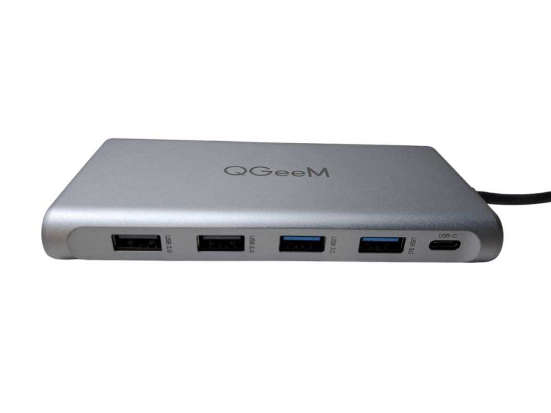 QGeeM Docking Station| 12 in 1 USB-C Laptop Docking Station | HC1203 Q)