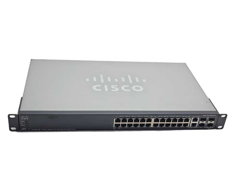 Cisco SG500-28P-K9 V02 28 Port Gigabit PoE Stackable Managed switch _