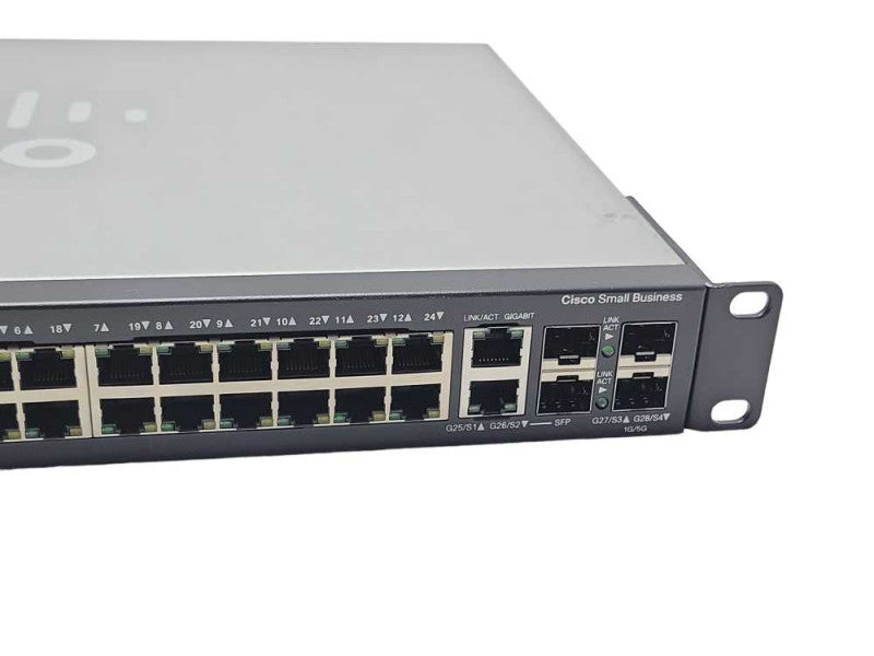 Cisco SG500-28P-K9 V02 28 Port Gigabit PoE Stackable Managed switch _