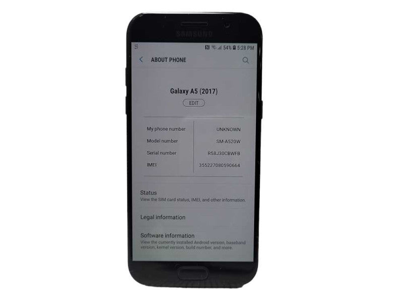 Samsung Galaxy A5 2017 32GB SM-A520W READ $