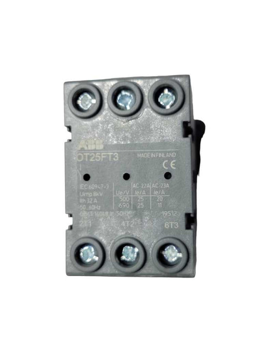 ABB OT25FT3 Non-Fused Disconnect switch 25A-3P 600VAC _