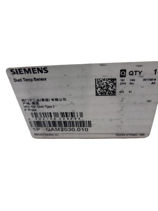 Siemens QAM2030.010 Duct Point Temperature Sensor &