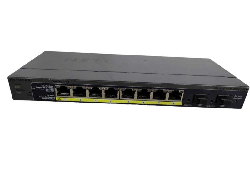 Netgear Prosafe GS110TP | 8-Port Gigabit PoE | 2x SFP Network Switch !